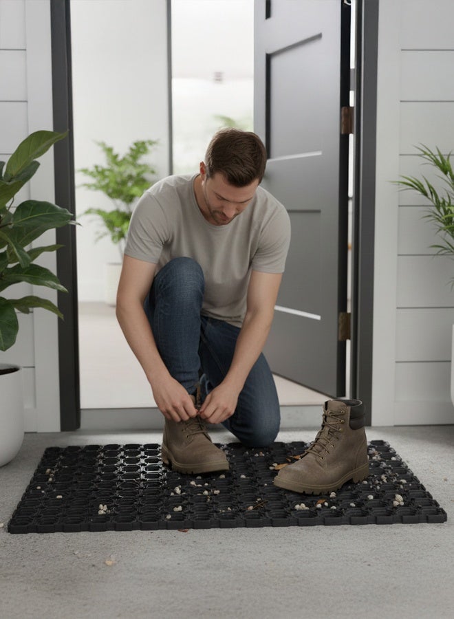Timmy Heavy Duty Rubber Mat – Black | Anti-Slip Floor Mat | Durable & Weather-Resistant | Indoor/Outdoor Use - Image 4